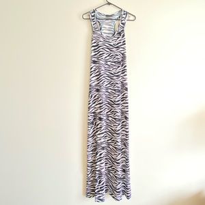 LVLX Zebra Print Maxi Dress L